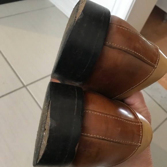 🎇Host Pick🎇 Made in Italy Two-tone Cognac/tan Square Toe Shoes - euro size 41 - Picture 9 of 10